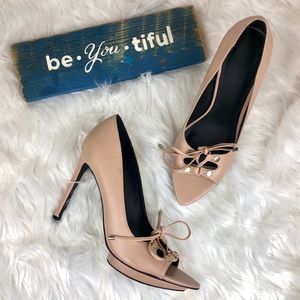 {nasty gal} dusty rose pink heels
